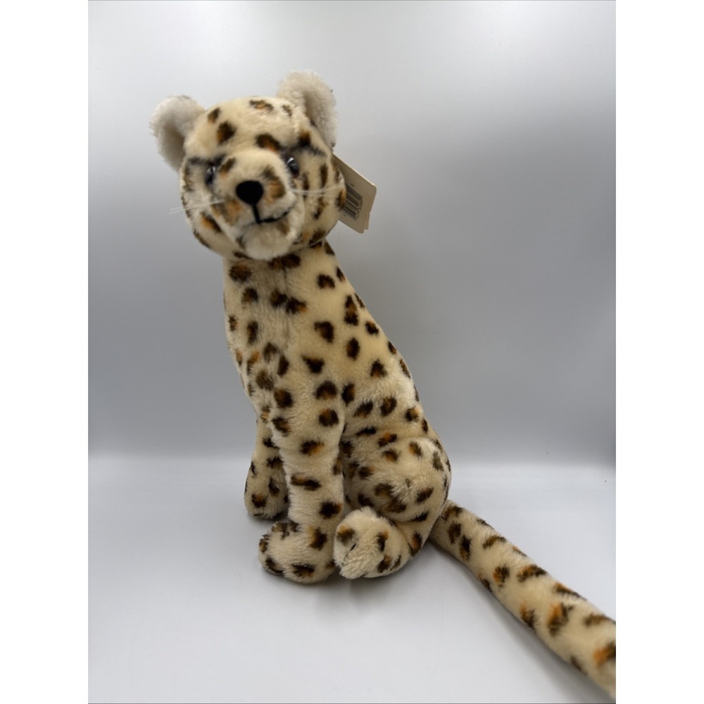 Vintage Dakin Fun Farm Leopard Plush Cheetah Stuffed Animal 1976 13" Jaguar WTag